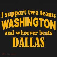 I Support Two Teams Washington And Whoever Beats Dallas Kids Sweatshirt thumb 2