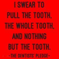 I Swear To Pull The Tooth The Whole Tooth And Nothing But The Tooth Santa Hat thumb 1