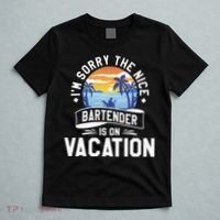 IM Sorry The Nice Bartender Is On Vacation Bartending T-Shirt thumb 5