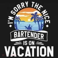 IM Sorry The Nice Bartender Is On Vacation Bartending Women's T-Shirt thumb 6