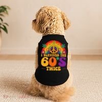 I Survived The 60s Twice Sixties 70th Birthday Doggie Tank thumb 2