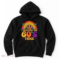 I Survived The 60s Twice Sixties 70th Birthday Hoodie thumb 0