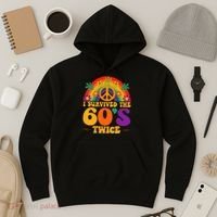 I Survived The 60s Twice Sixties 70th Birthday Hoodie thumb 3