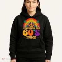 I Survived The 60s Twice Sixties 70th Birthday Hoodie thumb 5