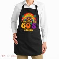 I Survived The 60s Twice Sixties 70th Birthday Apron thumb 2