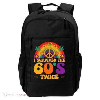 I Survived The 60s Twice Sixties 70th Birthday Backpack