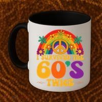 I Survived The 60s Twice Sixties 70th Birthday Coffee Mug thumb 2