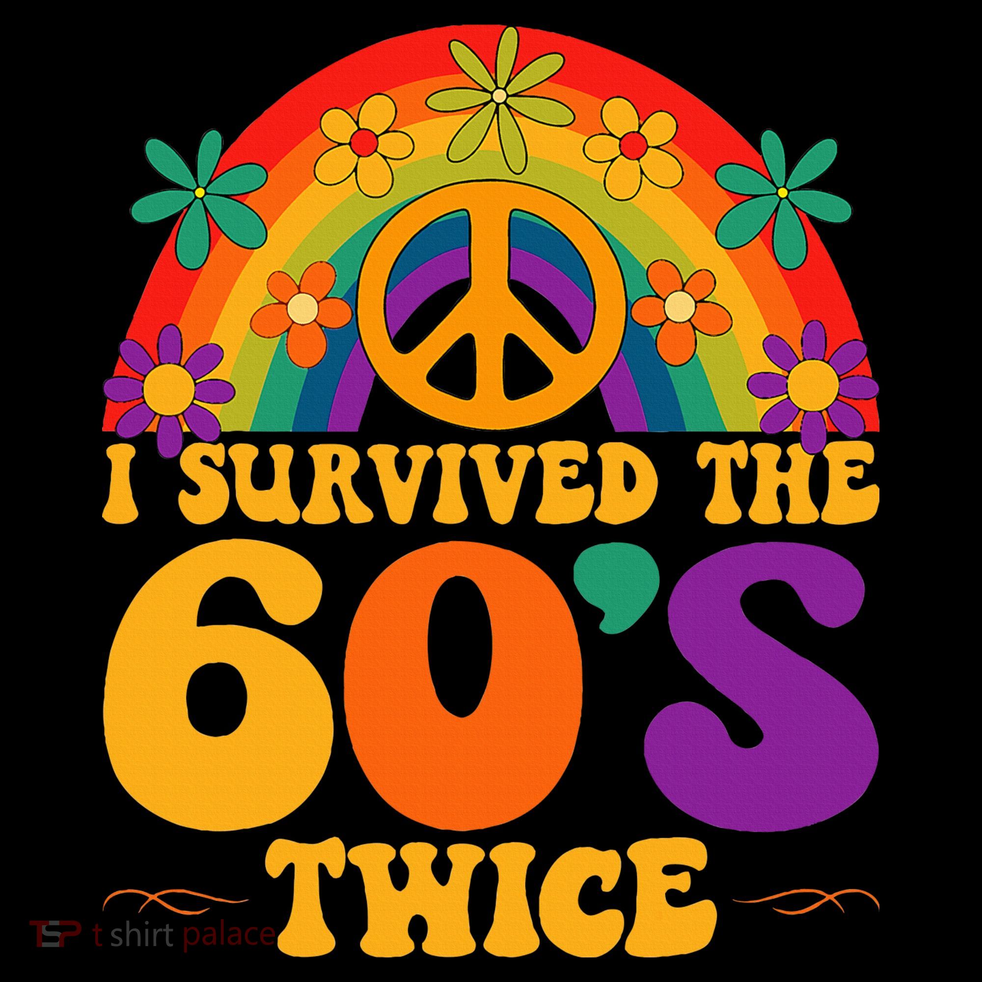 I Survived The 60s Twice Sixties 70th Birthday Mousepad