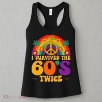 I Survived The 60s Twice Sixties 70th Birthday Women's Tank Top thumb 3