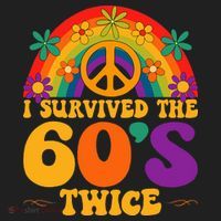 I Survived The 60s Twice Sixties 70th Birthday Hat thumb 2