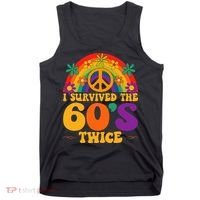 I Survived The 60s Twice Sixties 70th Birthday Tank Top thumb 0
