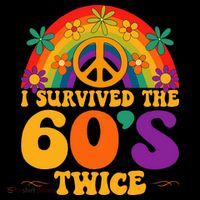 I Survived The 60s Twice Sixties 70th Birthday Women's Long Sleeve Shirt thumb 2