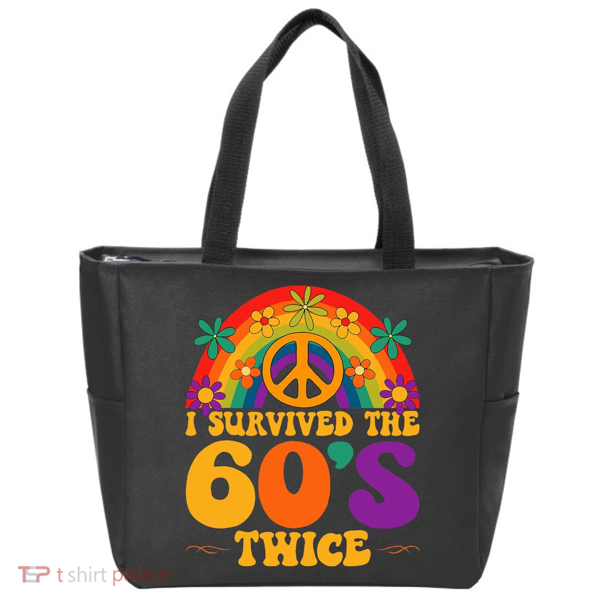 I Survived The 60s Twice Sixties 70th Birthday Tote Bag