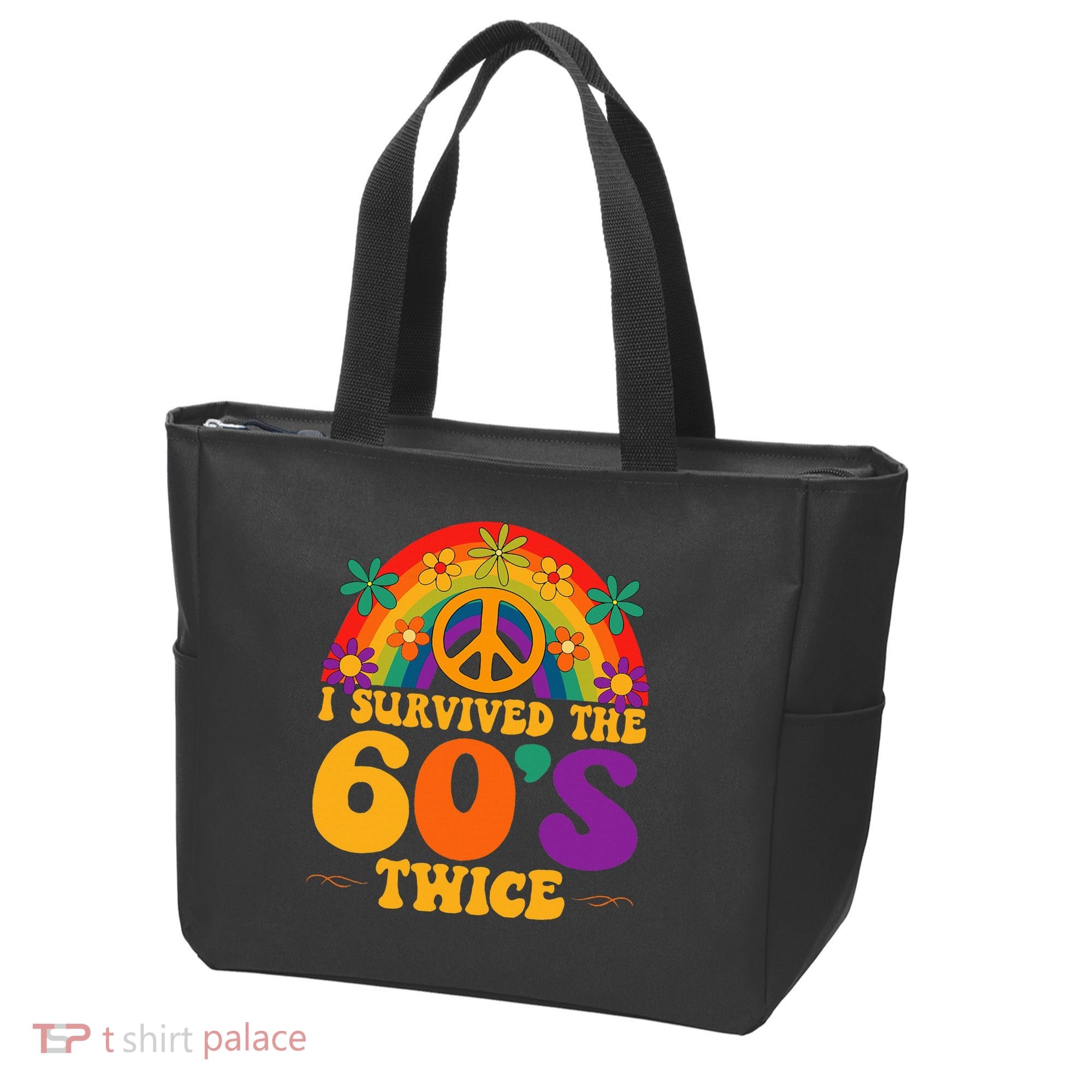 I Survived The 60s Twice Sixties 70th Birthday Tote Bag