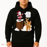 I Said The Schmidt House Fun Xmas Santa Hoodie thumb 2
