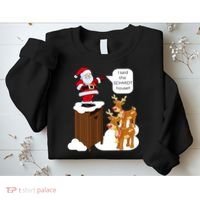 I Said The Schmidt House Fun Xmas Santa Sweatshirt thumb 2