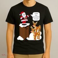 I Said The Schmidt House Fun Xmas Santa T-Shirt thumb 3