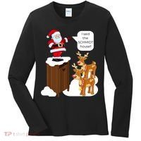 I Said The Schmidt House Fun Xmas Santa Women's Long Sleeve Shirt thumb 0