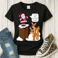 I Said The Schmidt House Fun Xmas Santa Women's T-Shirt thumb 3
