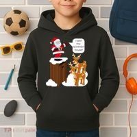 I Said The Schmidt House Fun Xmas Santa Kids Hoodie thumb 2