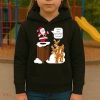 I Said The Schmidt House Fun Xmas Santa Kids Hoodie thumb 3