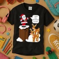 I Said The Schmidt House Fun Xmas Santa Kids T-Shirt thumb 3
