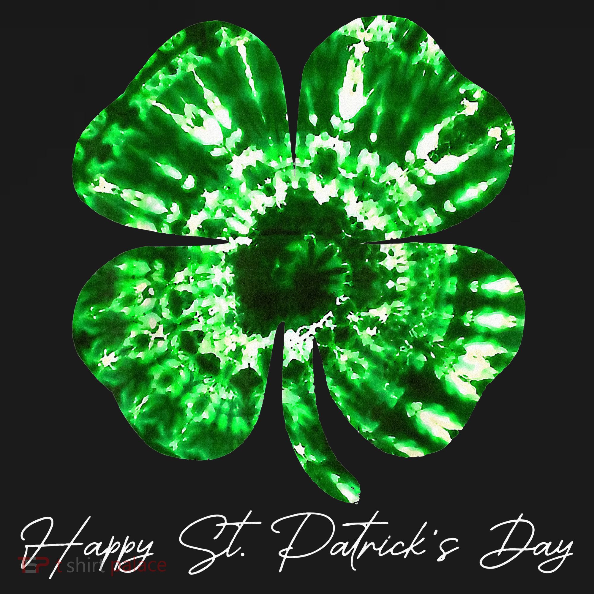 Irish Shamrock Tie Dye Happy St Patrick's Day Go Lucky Gift Women's Tank Top