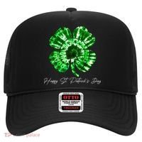Irish Shamrock Tie Dye Happy St Patrick's Day Go Lucky Gift Hat thumb 0