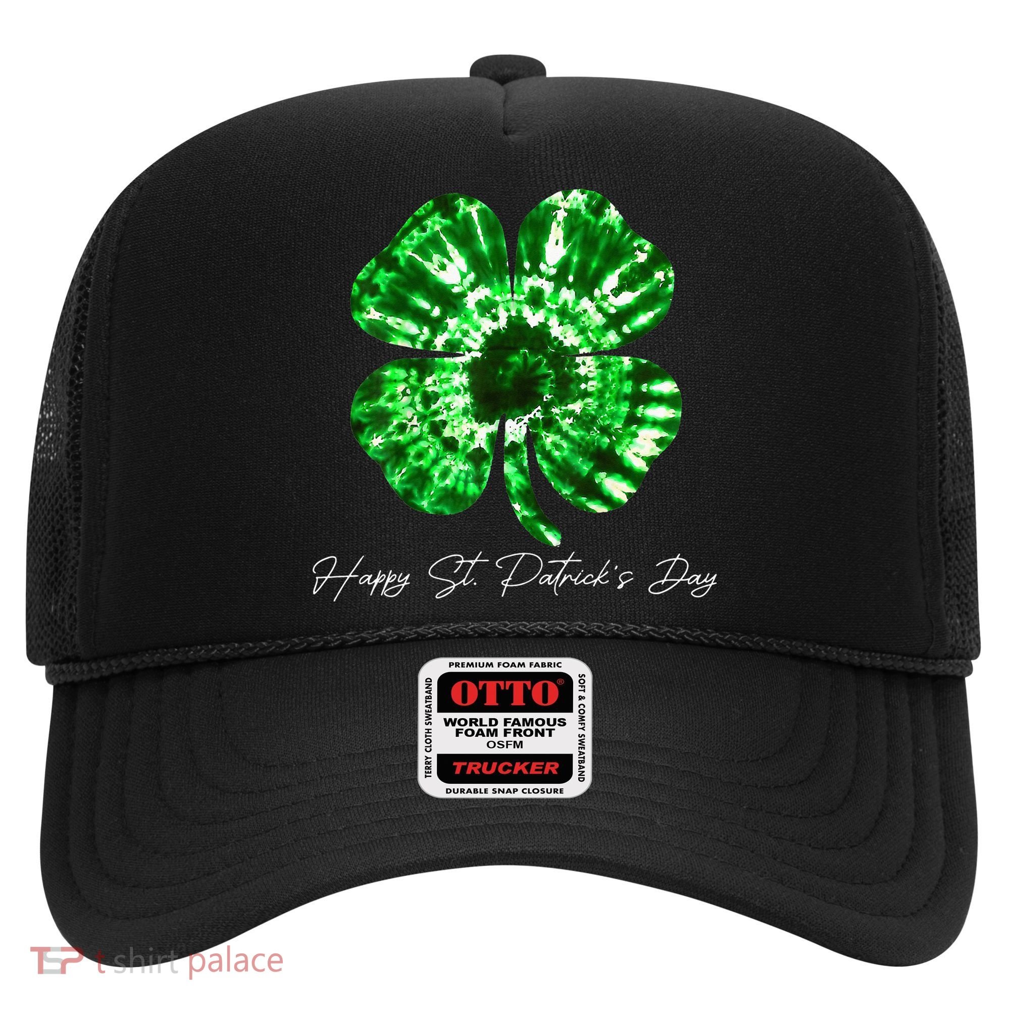 Irish Shamrock Tie Dye Happy St Patrick's Day Go Lucky Gift Hat