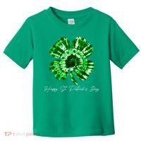 Irish Shamrock Tie Dye Happy St Patrick's Day Go Lucky Gift Toddler T-Shirt thumb 0