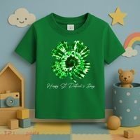 Irish Shamrock Tie Dye Happy St Patrick's Day Go Lucky Gift Toddler T-Shirt thumb 3