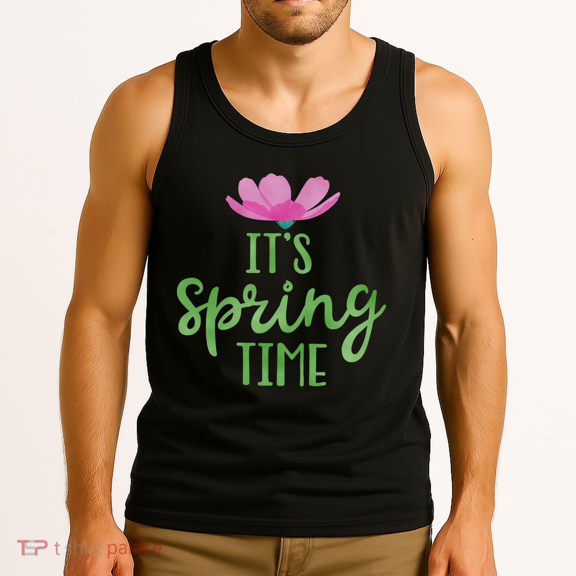 It's Spring Time Flower Tank Top