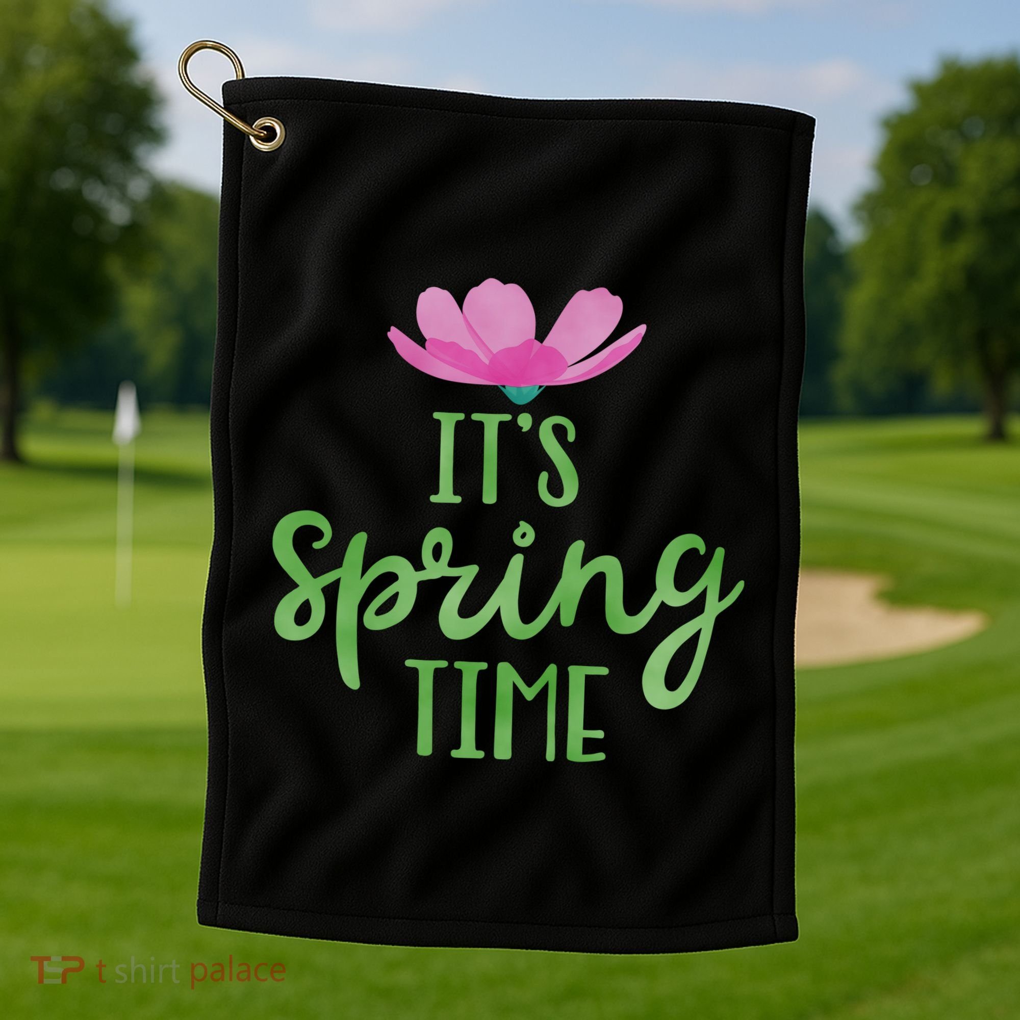 It's Spring Time Flower Golf Towel