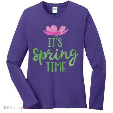 It's Spring Time Flower Women's Long Sleeve Shirt