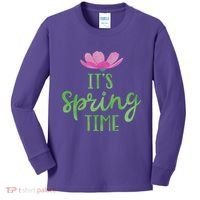 It's Spring Time Flower Kids Long Sleeve Shirt thumb 0
