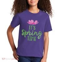 It's Spring Time Flower Kids T-Shirt thumb 2