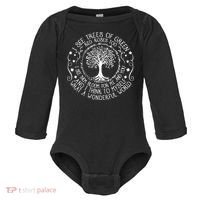 I See Trees Green Red Roses Wonderful World Earth Day Nature Baby Long Sleeve Bodysuit thumb 0