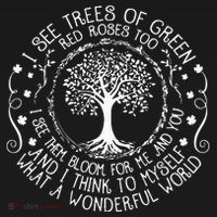 I See Trees Green Red Roses Wonderful World Earth Day Nature Women's Tank Top thumb 5