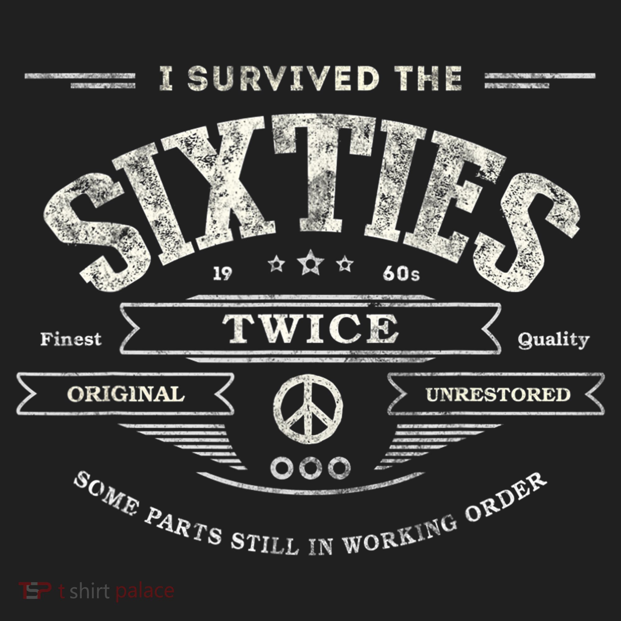 I SURVIVED The SIXTIES TWICE Built In 60s 70th 60th Birthday Ladies Heavyweight Boxy Pullover Hoodie