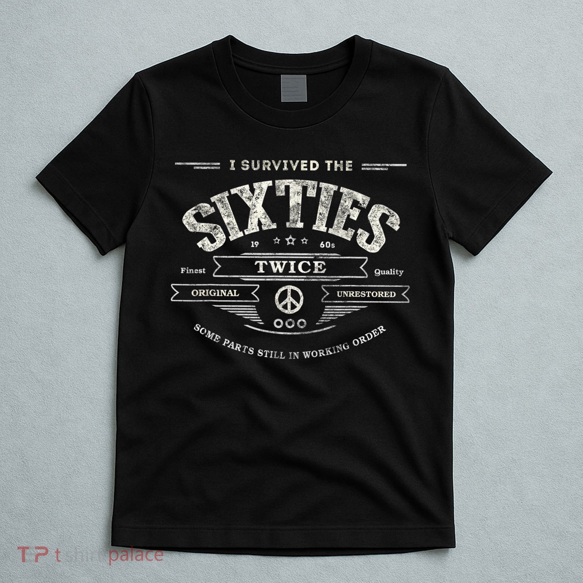 I SURVIVED The SIXTIES TWICE Built In 60s 70th 60th Birthday T-Shirt