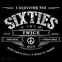 I SURVIVED The SIXTIES TWICE Built In 60s 70th 60th Birthday Mousepad thumb 1