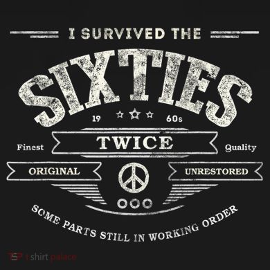 I SURVIVED The SIXTIES TWICE Built In 60s 70th 60th Birthday Premium T-Shirt