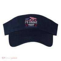 I'd Smoke That BBQ Barbeque Patriot Dinosaur T-Rexs Visor thumb 0