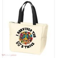 I Survived The 60s Sixties Twice 70th Birthday 60th Funny Tote Bag thumb 3