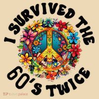 I Survived The 60s Sixties Twice 70th Birthday 60th Funny Tote Bag thumb 4