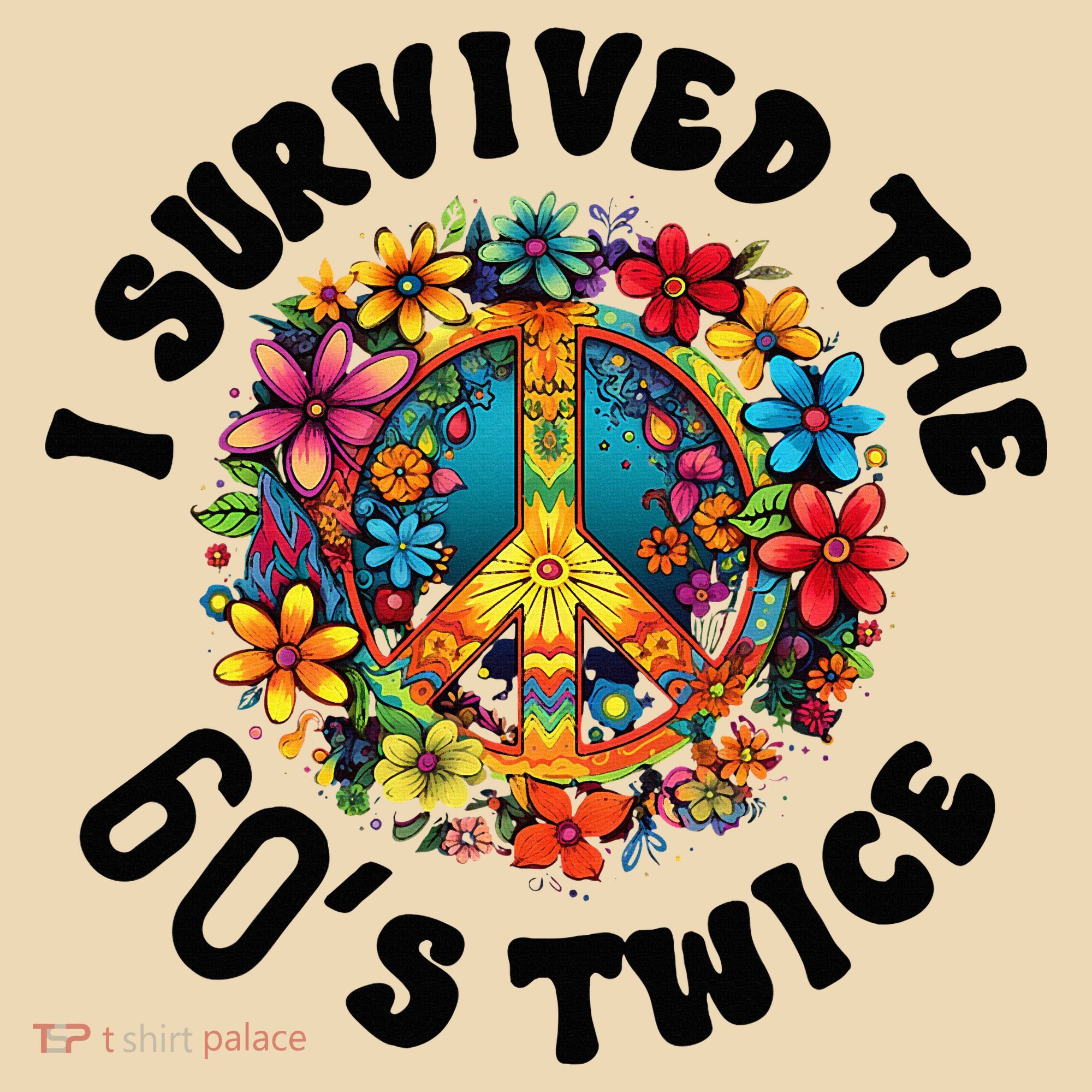 I Survived The 60s Sixties Twice 70th Birthday 60th Funny Tote Bag