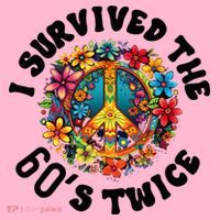 I Survived The 60s Sixties Twice 70th Birthday 60th Funny Coaster thumb 2