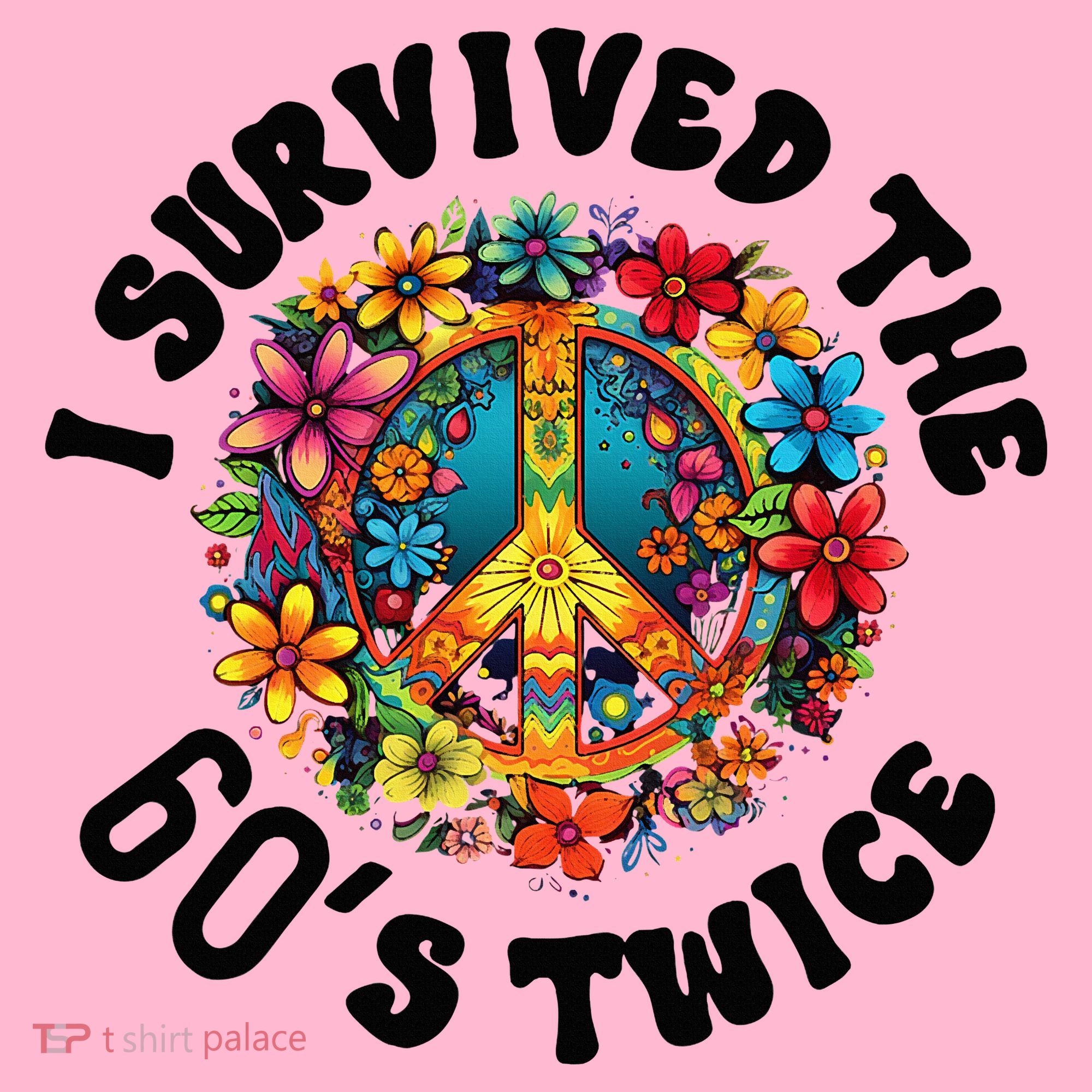I Survived The 60s Sixties Twice 70th Birthday 60th Funny Coaster