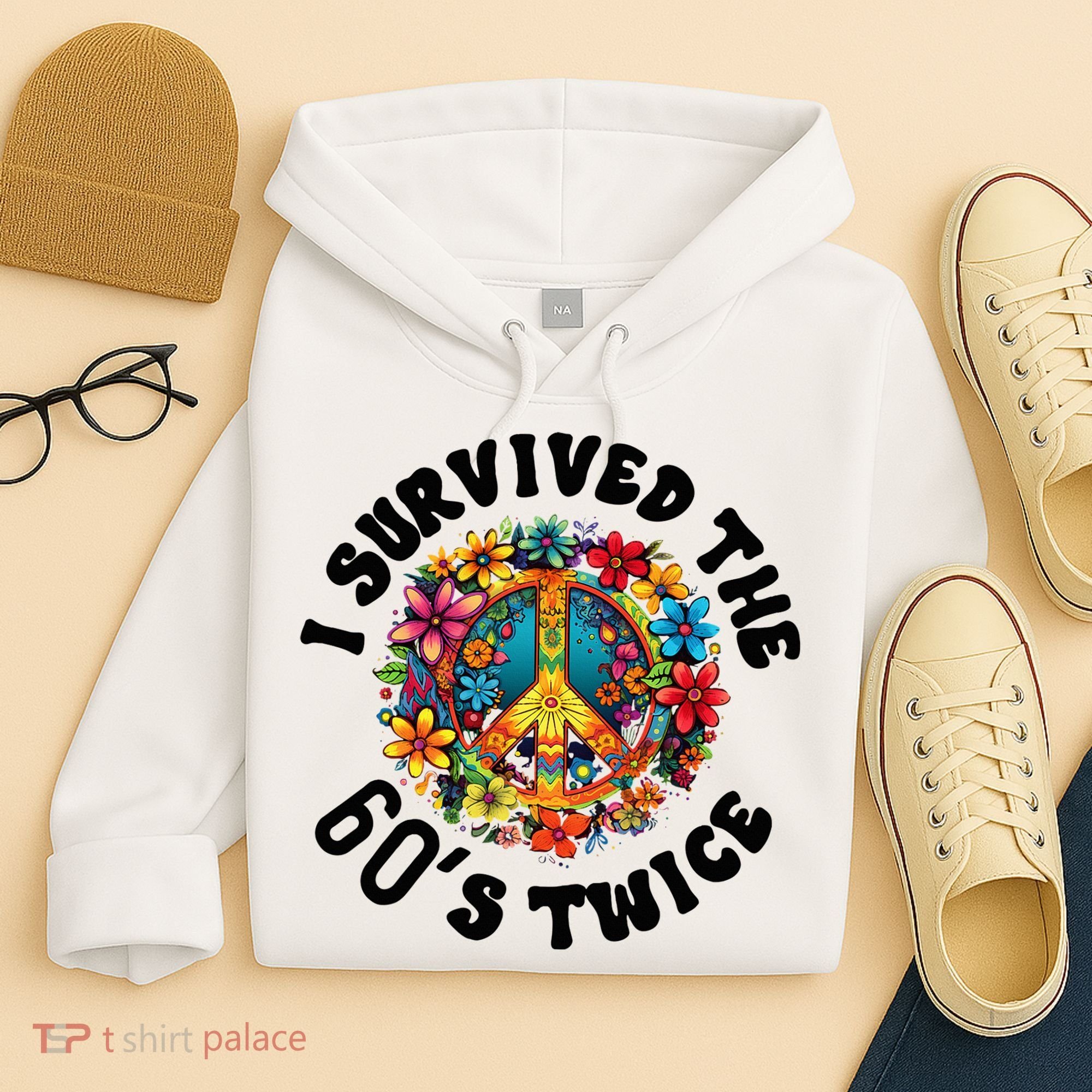 I Survived The 60s Sixties Twice 70th Birthday 60th Funny Hoodie
