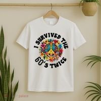 I Survived The 60s Sixties Twice 70th Birthday 60th Funny T-Shirt thumb 2
